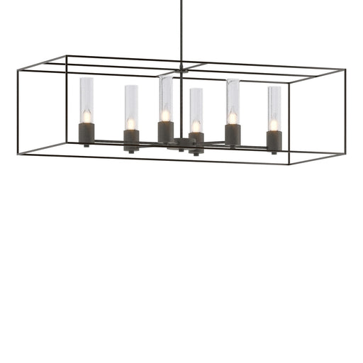 Portico Six Light Pendant Natural Iron