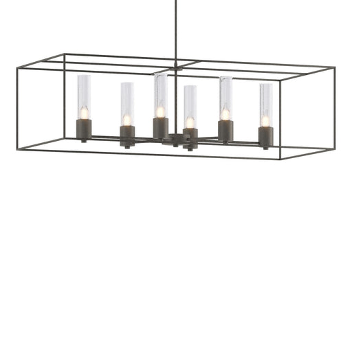 Portico Six Light Pendant Natural Iron