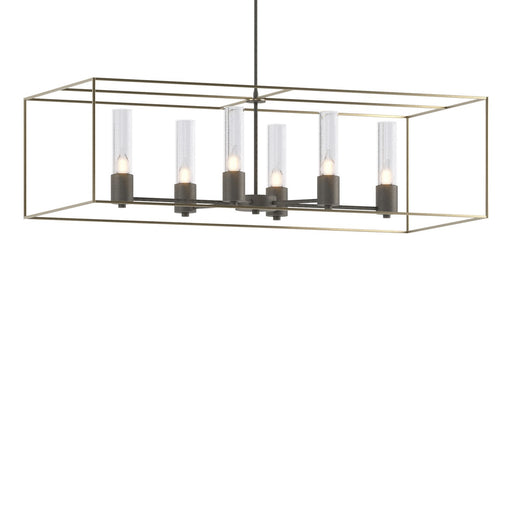Portico Six Light Pendant Natural Iron