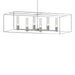Hubbardton Forge - 138940-SKT-MULT-82-82-II0392 - Six Light Pendant - Portico - Vintage Platinum