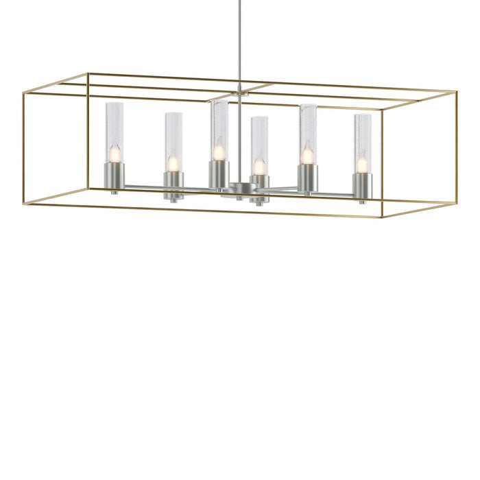 Hubbardton Forge - 138940-SKT-MULT-82-86-II0392 - Six Light Pendant - Portico - Vintage Platinum