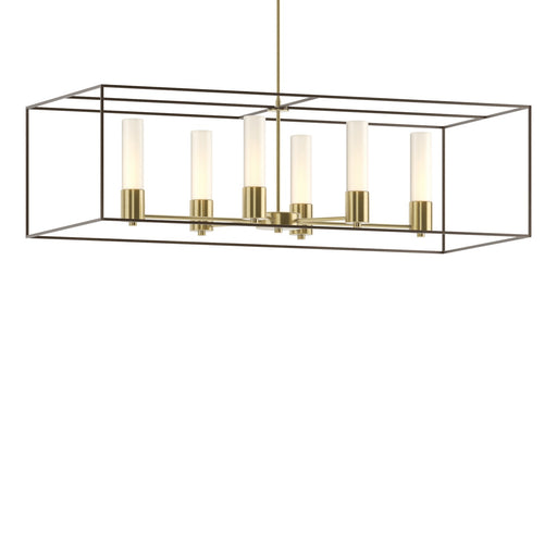 Portico Six Light Pendant Modern Brass