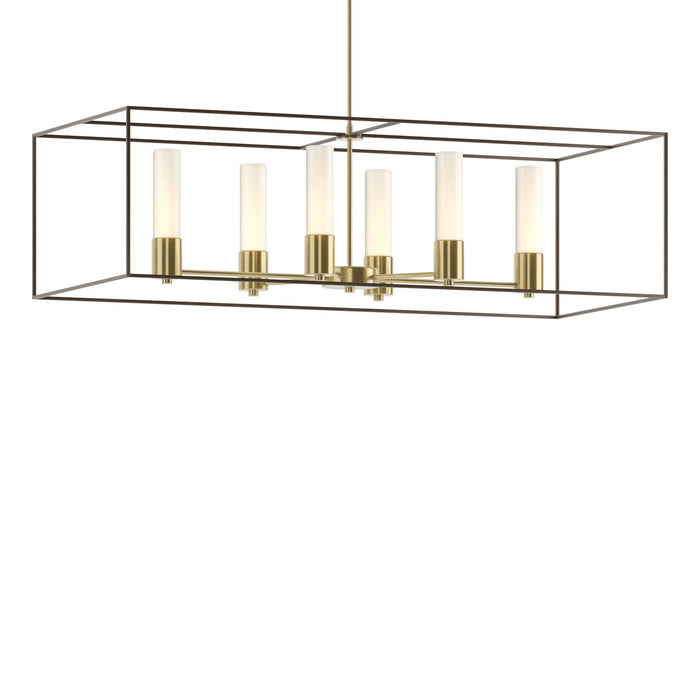 Hubbardton Forge - 138940-SKT-MULT-86-05-GG0392 - Six Light Pendant - Portico - Modern Brass