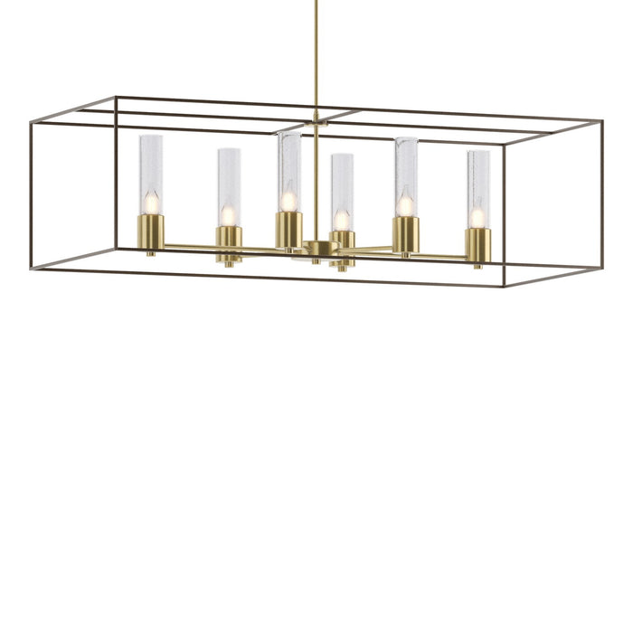Hubbardton Forge - 138940-SKT-MULT-86-05-II0392 - Six Light Pendant - Portico - Modern Brass