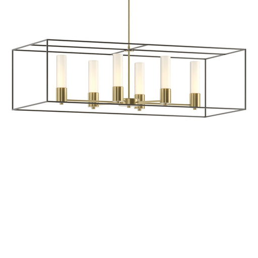 Portico Six Light Pendant Modern Brass