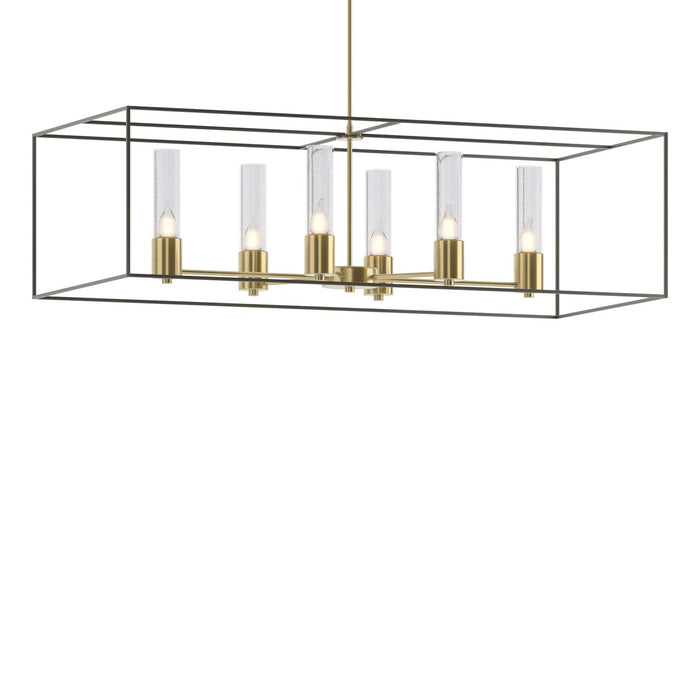 Hubbardton Forge - 138940-SKT-MULT-86-07-II0392 - Six Light Pendant - Portico - Modern Brass
