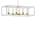 Hubbardton Forge - 138940-SKT-MULT-86-07-II0392 - Six Light Pendant - Portico - Modern Brass