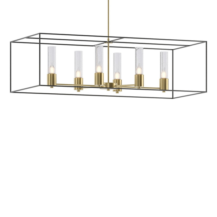 Hubbardton Forge - 138940-SKT-MULT-86-10-II0392 - Six Light Pendant - Portico - Modern Brass