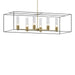 Hubbardton Forge - 138940-SKT-MULT-86-10-II0392 - Six Light Pendant - Portico - Modern Brass