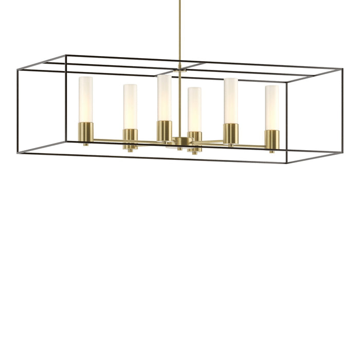 Hubbardton Forge - 138940-SKT-MULT-86-14-GG0392 - Six Light Pendant - Portico - Modern Brass