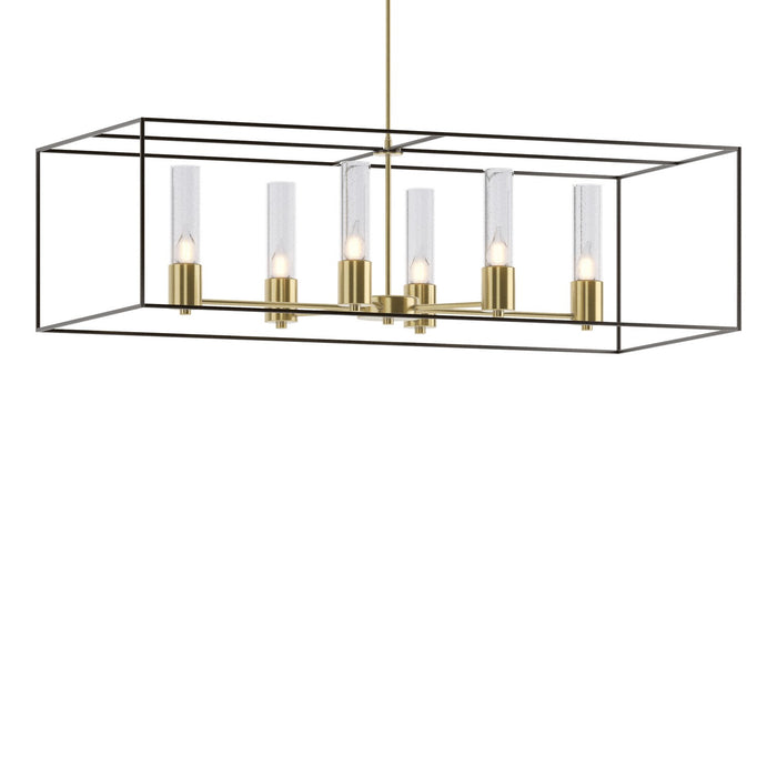 Hubbardton Forge - 138940-SKT-MULT-86-14-II0392 - Six Light Pendant - Portico - Modern Brass