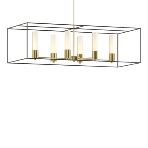Portico Six Light Pendant Modern Brass