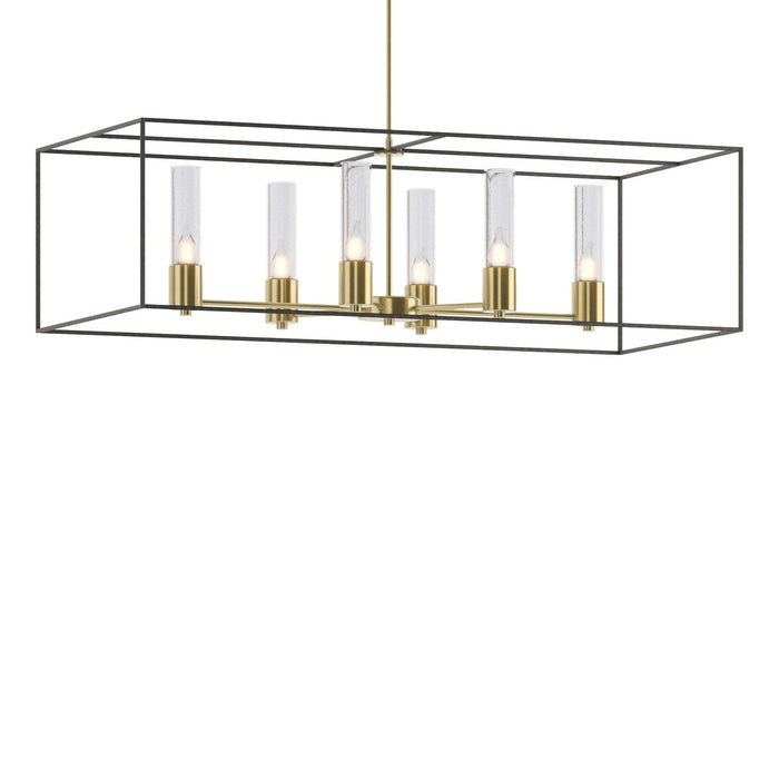 Hubbardton Forge - 138940-SKT-MULT-86-20-II0392 - Six Light Pendant - Portico - Modern Brass