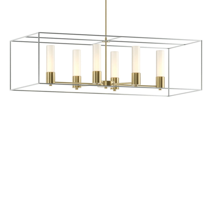 Hubbardton Forge - 138940-SKT-MULT-86-82-GG0392 - Six Light Pendant - Portico - Modern Brass
