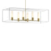 Hubbardton Forge - 138940-SKT-MULT-86-82-GG0392 - Six Light Pendant - Portico - Modern Brass