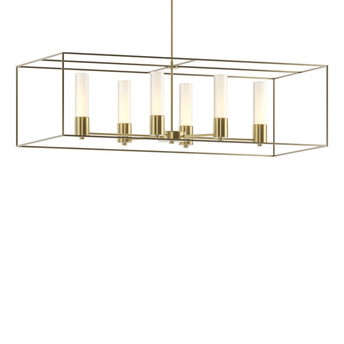 Hubbardton Forge - 138940-SKT-MULT-86-84-GG0392 - Six Light Pendant - Portico - Modern Brass