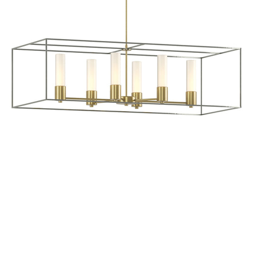 Portico Six Light Pendant Modern Brass