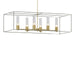 Hubbardton Forge - 138940-SKT-MULT-86-85-II0392 - Six Light Pendant - Portico - Modern Brass
