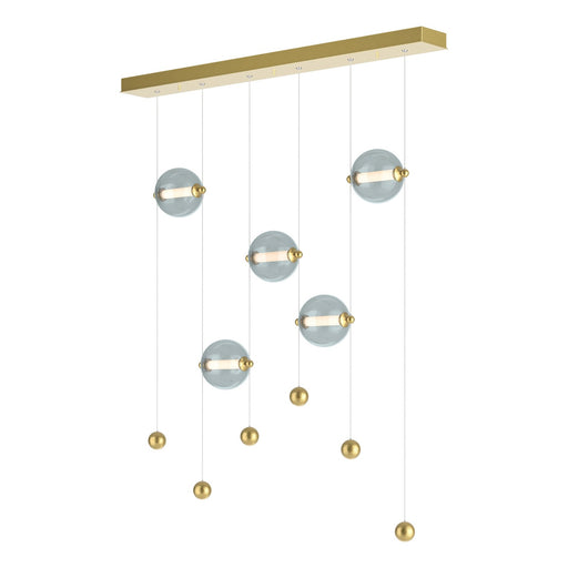 Abacus LED Pendant Modern Brass