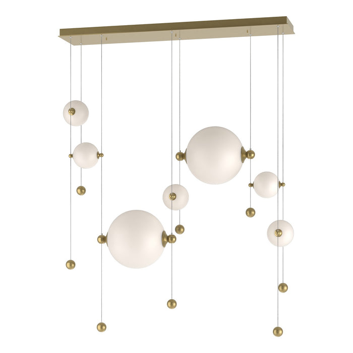 Hubbardton Forge - 139054-LED-STND-86-GG0694 - LED Pendant - Abacus - Modern Brass