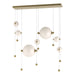 Hubbardton Forge - 139054-LED-STND-86-GG0694 - LED Pendant - Abacus - Modern Brass