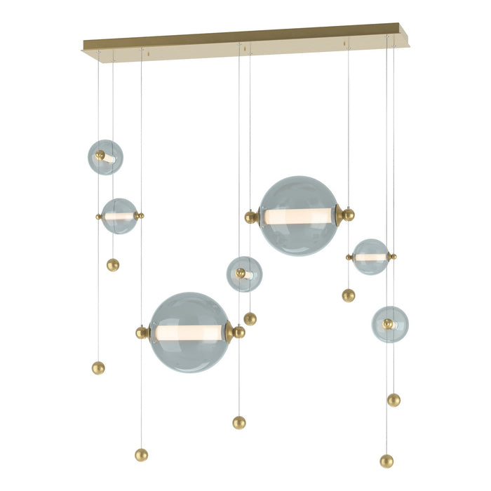 Hubbardton Forge - 139054-LED-STND-86-YL0694 - LED Pendant - Abacus - Modern Brass