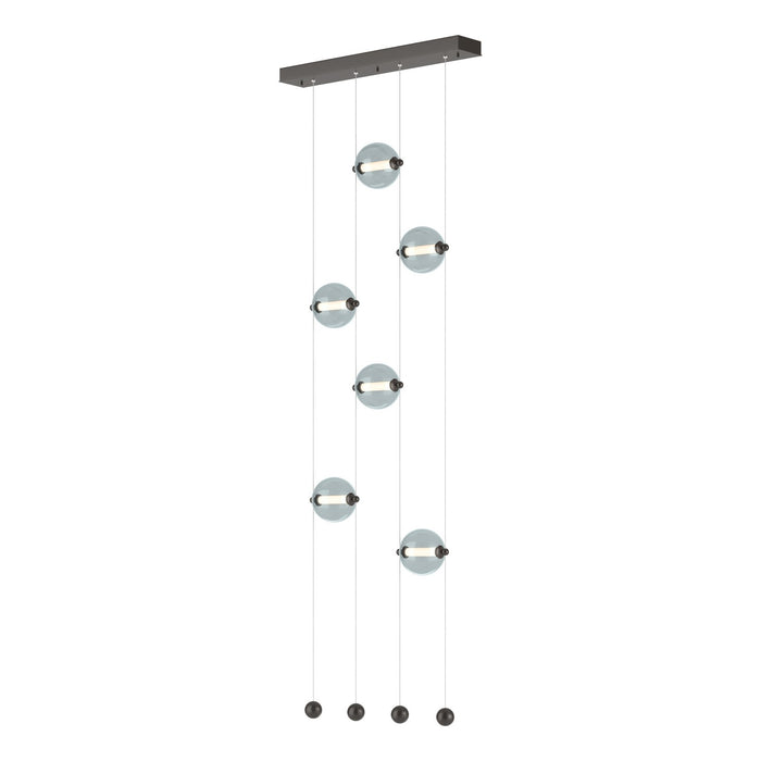 Hubbardton Forge - 139055-LED-STND-14-YL0668 - LED Pendant - Abacus - Oil Rubbed Bronze