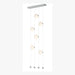 Hubbardton Forge - 139055-LED-STND-82-GG0668 - LED Pendant - Abacus - Vintage Platinum