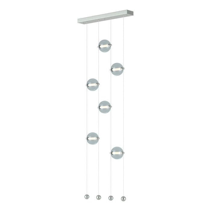 Hubbardton Forge - 139055-LED-STND-82-YL0668 - LED Pendant - Abacus - Vintage Platinum