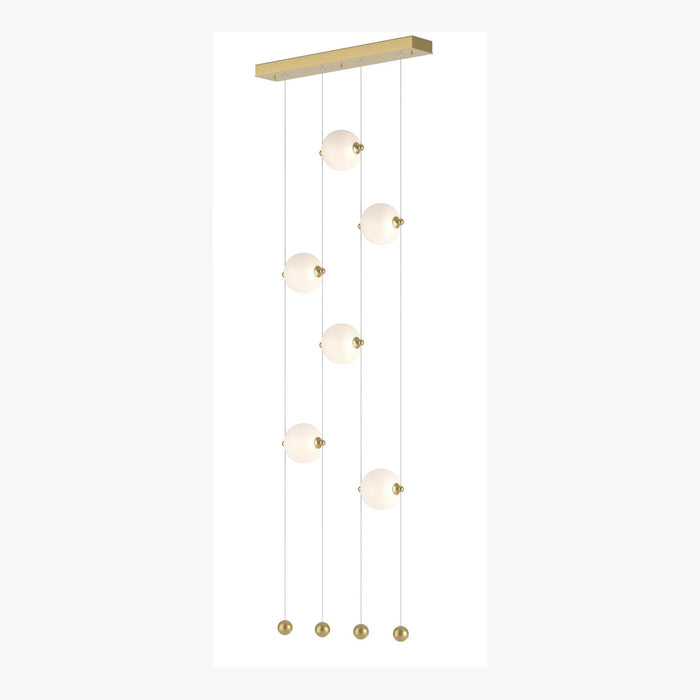 Hubbardton Forge - 139055-LED-STND-86-GG0668 - LED Pendant - Abacus - Modern Brass