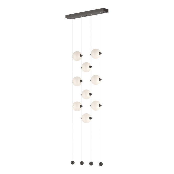 Hubbardton Forge - 139057-LED-STND-14-GG0668 - LED Pendant - Abacus - Oil Rubbed Bronze