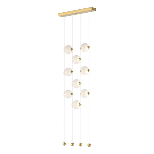 Abacus LED Pendant Modern Brass