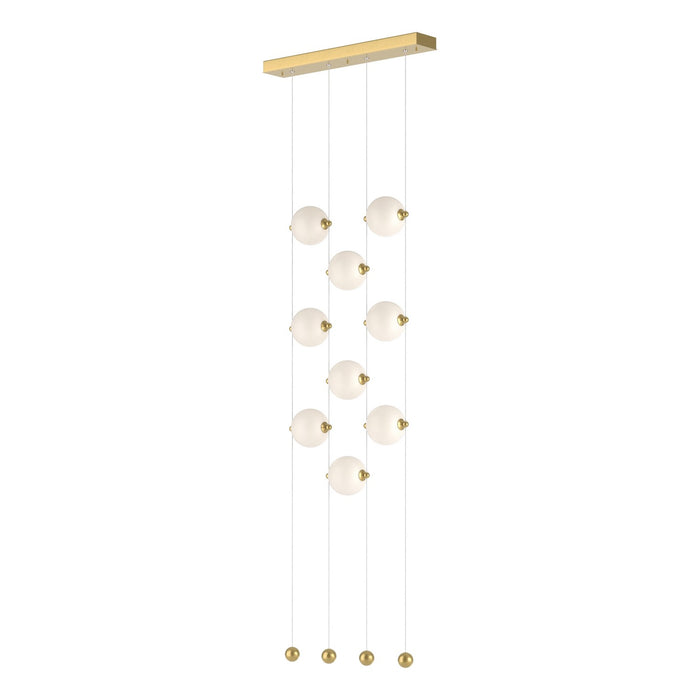 Hubbardton Forge - 139057-LED-STND-86-GG0668 - LED Pendant - Abacus - Modern Brass