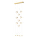 Hubbardton Forge - 139057-LED-STND-86-GG0668 - LED Pendant - Abacus - Modern Brass