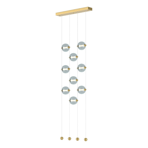 Abacus LED Pendant Modern Brass