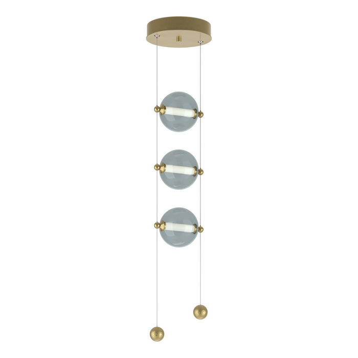 Hubbardton Forge - 139059-LED-STND-86-YL0668 - LED Pendant - Abacus - Modern Brass