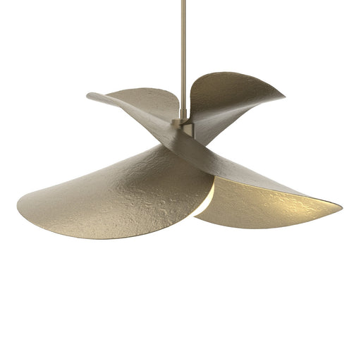 Hibiscus One Light Pendant Soft Gold