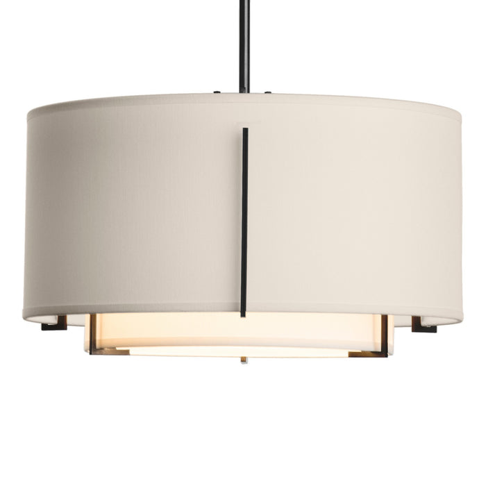 Hubbardton Forge - 139602-SKT-MULT-10-SF1099-SE1590 - One Light Pendant - Exos - Black