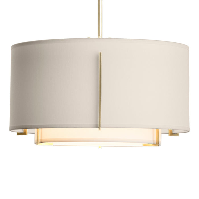 Hubbardton Forge - 139602-SKT-MULT-86-SF1099-SE1590 - One Light Pendant - Exos - Modern Brass