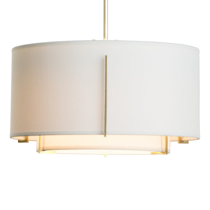 Hubbardton Forge - 139602-SKT-MULT-86-SF1099-SF1590 - One Light Pendant - Exos - Modern Brass