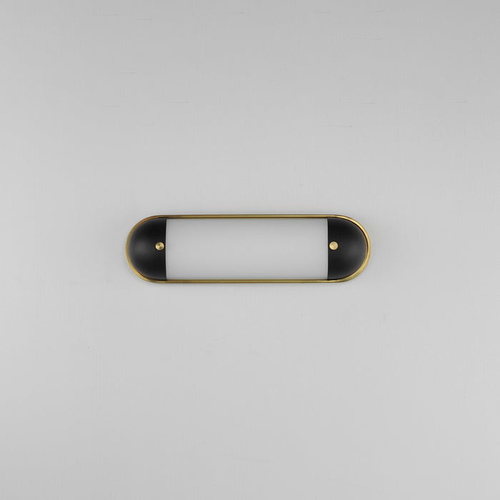 Maxim - 39561SWBKNAB - LED Bath Vanity - Capsule - Black / Natural Aged Brass