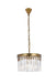 Elegant Lighting - 1208D16SG/RC - Three Light Pendant - Sydney - Satin Gold