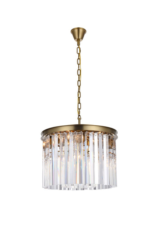 Elegant Lighting - 1208D20SG/RC - Six Light Chandelier - Sydney - Satin Gold