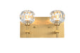 Elegant Lighting - 3509W11G - Two Light Wall Sconce - Graham - Gold And Clear