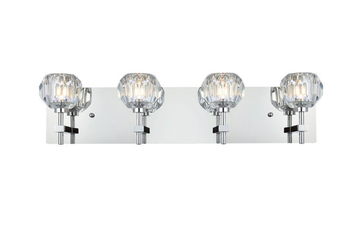 Elegant Lighting - 3509W25C - Four Light Wall Sconce - Graham - Chrome And Clear