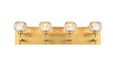 Elegant Lighting - 3509W25G - Four Light Wall Sconce - Graham - Gold And Clear