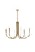 Elegant Lighting - LD722D36SG - Six Light Chandelier - Layne - Gold