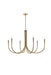 Elegant Lighting - LD722D42SG - Six Light Chandelier - Layne - Gold