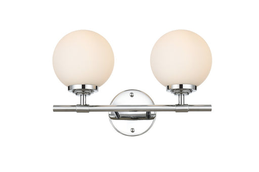 Elegant Lighting - LD7301W15CH - Two Light Bath Sconce - Ansley - Chrome And Frosted White