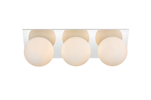 Elegant Lighting - LD7304W22CH - Three Light Bath Sconce - Jillian - Chrome And Frosted White